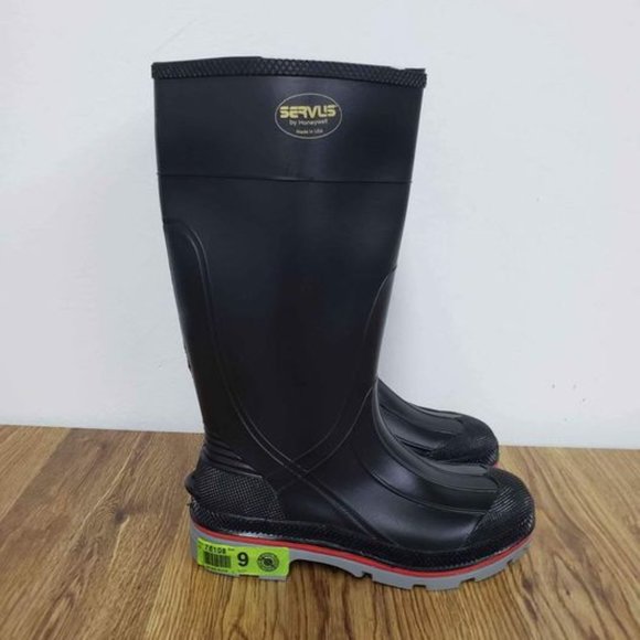 Servus by Honeywell Knee Boots, Men's Size 9, 15" H, Black, Plain, PR - Picture 5 of 8